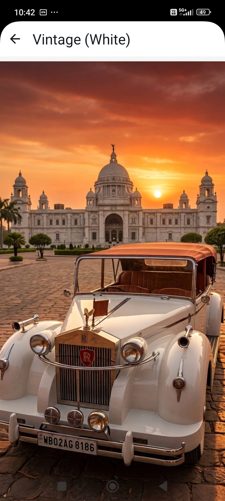 Vintage Rolls Royce White